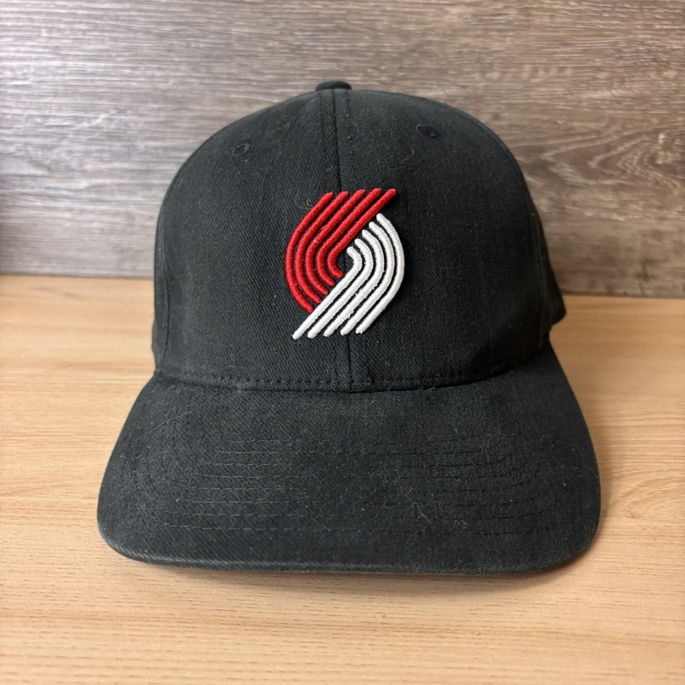 Portland Trail Blazers Hat Cap Fitted Mens One Size Black NBA Basketball Nike